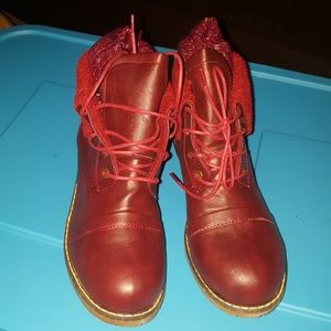 NEW SZ11 Burgundy Show Boot